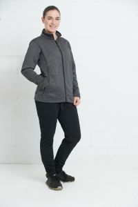 Women fleece jacket with zipper