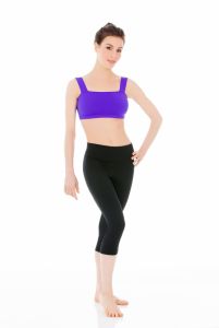 Dance top with lined front