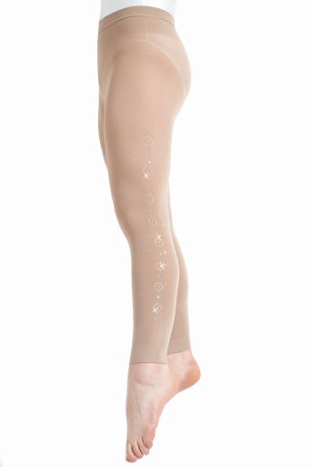 Tights adorned with Swarovski quality crystals