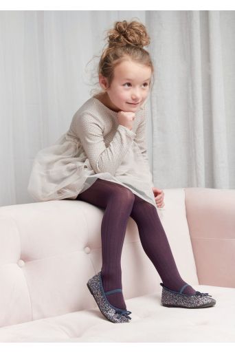 Kids Rib Motifs tights