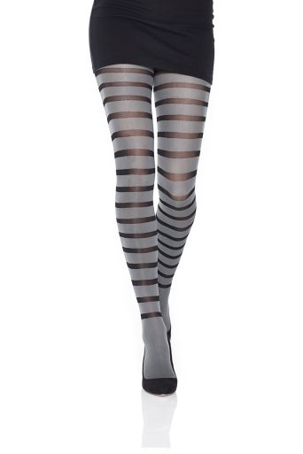 Black stripe tights