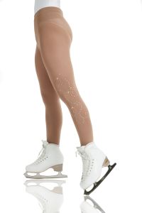 Figure skating tights adorned with Swarovski quality crystals